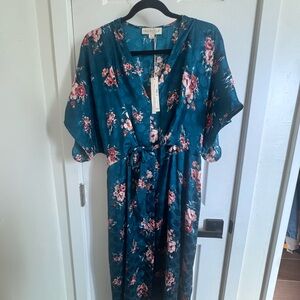Lovestitch Teal Floral Maxi Dress
